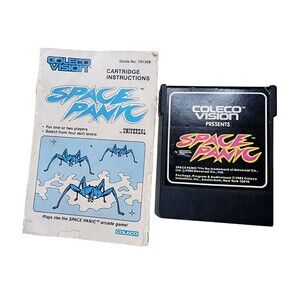 Space Panic Colecovision Game Cartridge w/ Manual